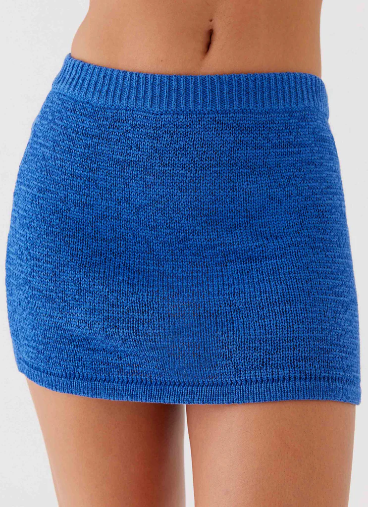 Jupe en maille Capri Glow - Cobalt