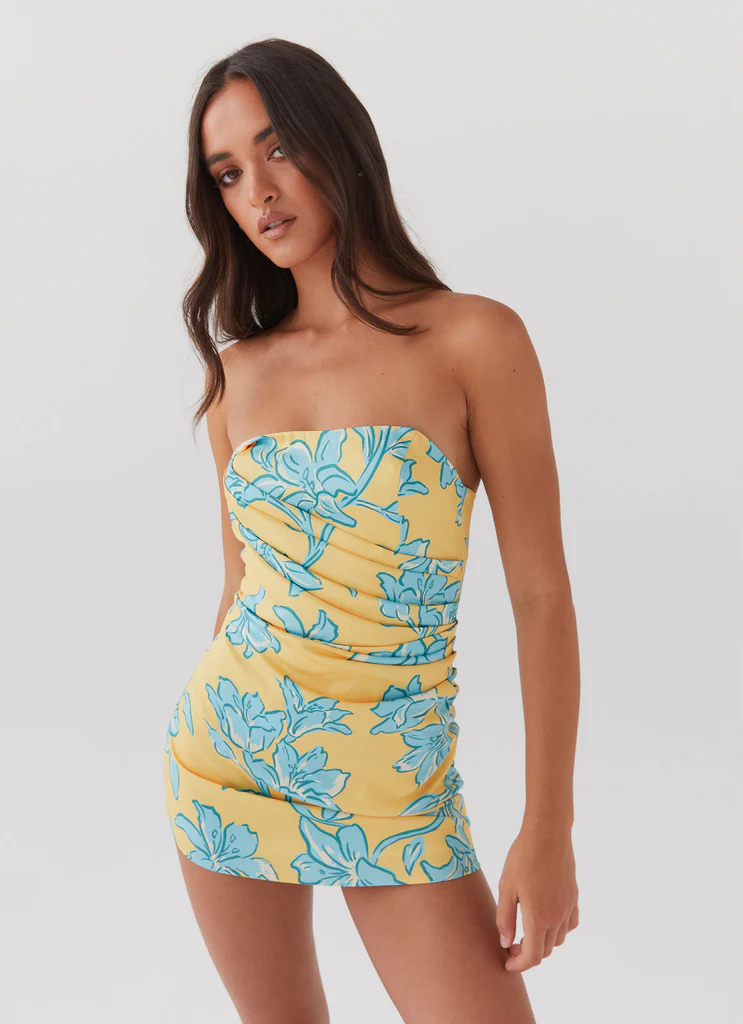 Robe Mini Toscane - Fleurs Dorées