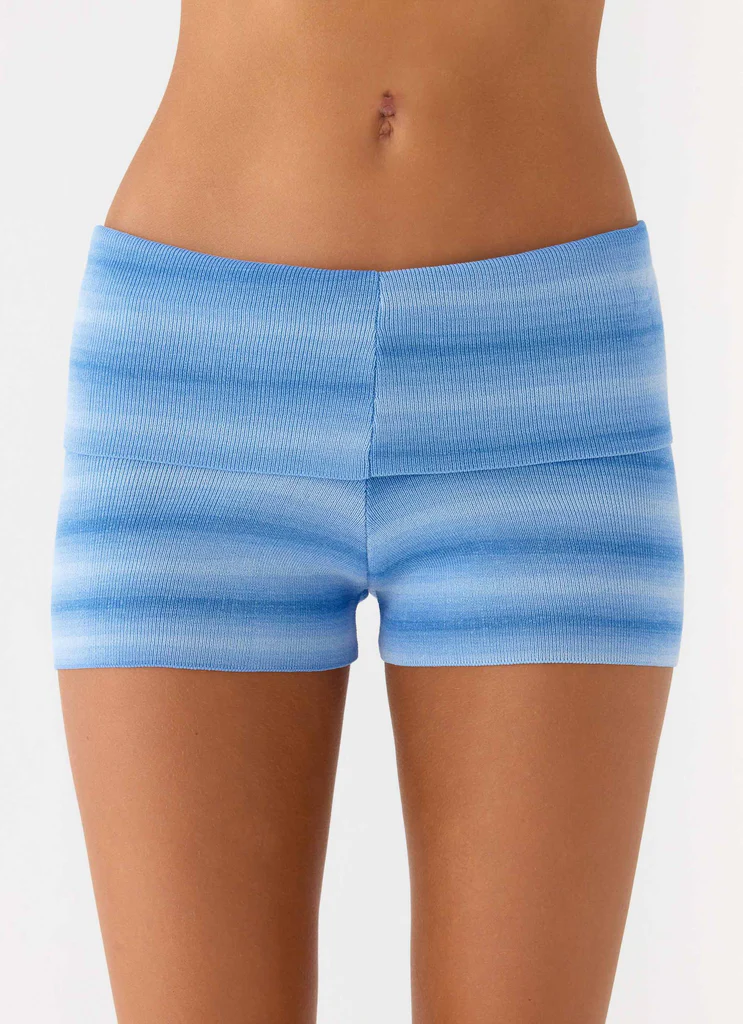 Shorts en maille Lay Back – Cérulean Shorts en maille Lay Back - Cérulean