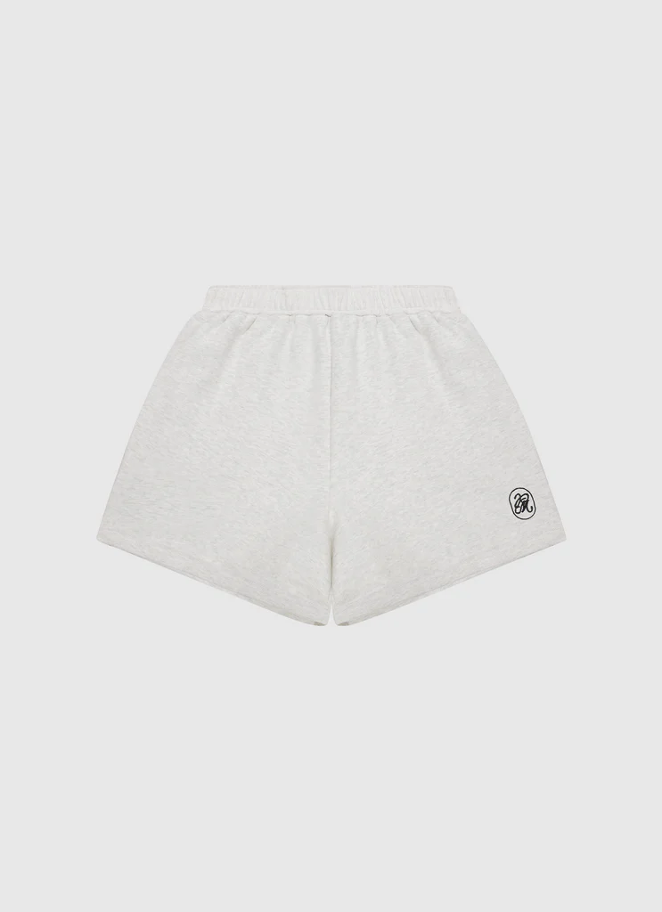 Shorts en molleton Signature - Ivoire