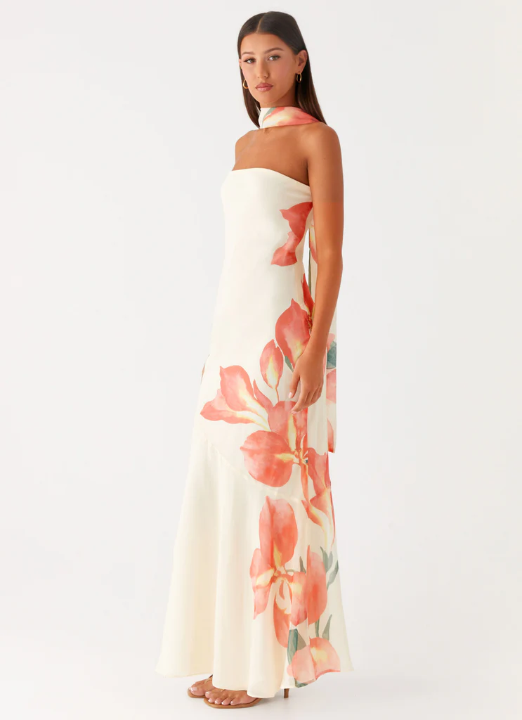 Robe maxi Under The Pagoda - Imprimé floral Siena