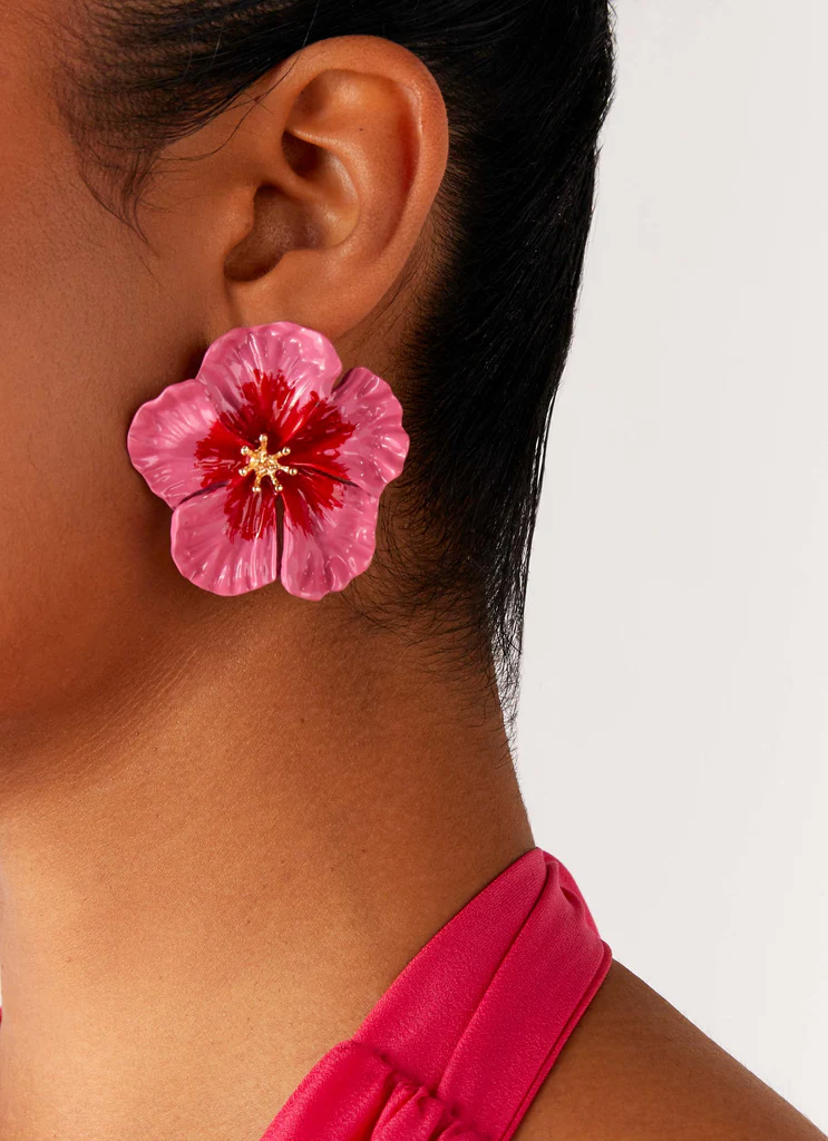 Boucles d'oreilles Mellody - Rose