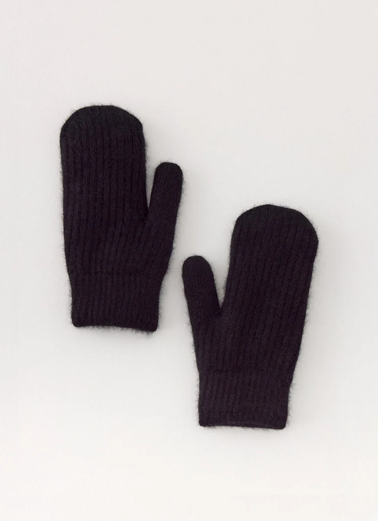 Gants tricotés Winter Blaze - Noir