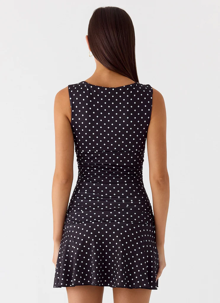 Robe Mini Kelda - Tâche Noire