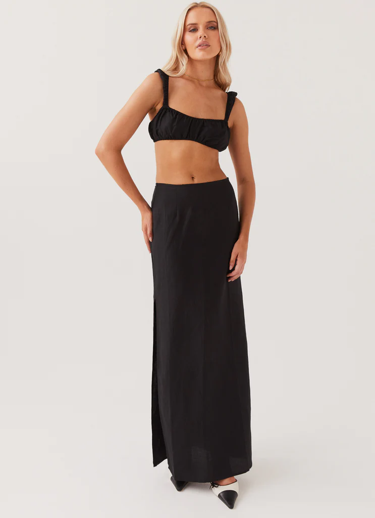 Valencia Villa Bralet Top - Noir