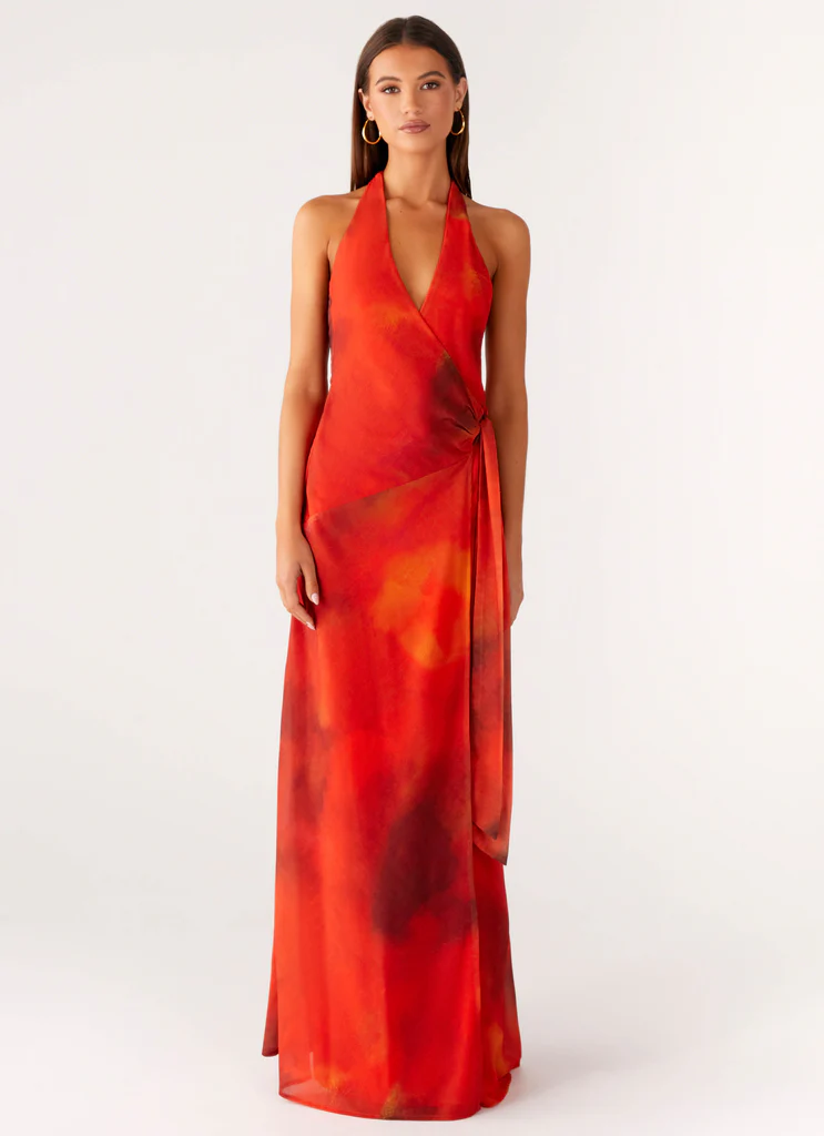 Robe Maxi So Chic - Éclat Écarlate