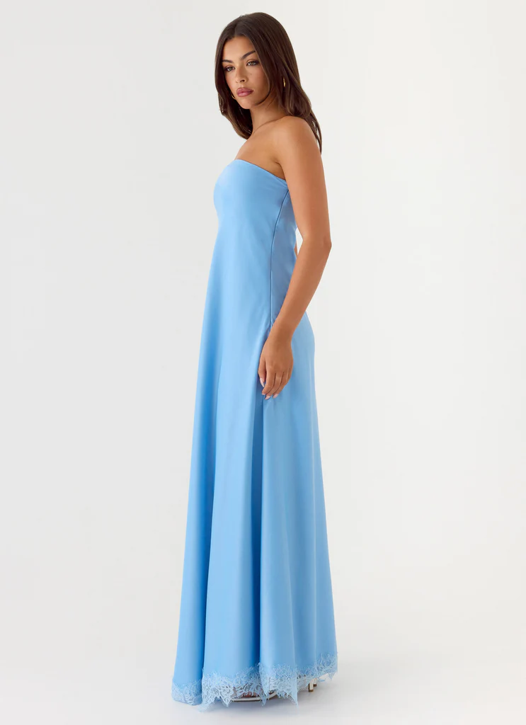 Robe Maxi Sans bretelles Yanina - Bleu