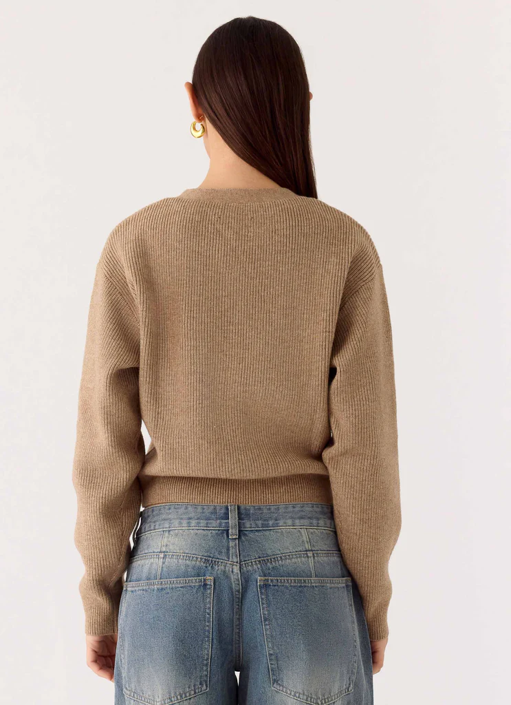 Pull Tricot Orla - Taupe