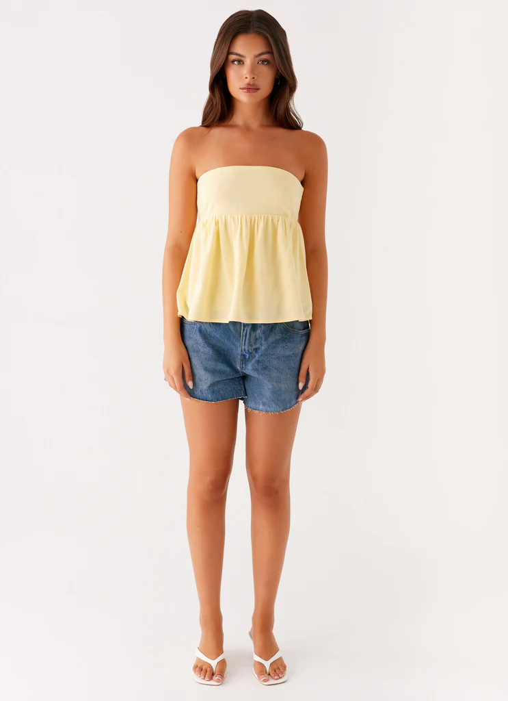 Top tube Cassie - Jaune