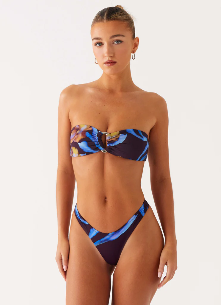 Bas de maillot Cuba - Floral foncé