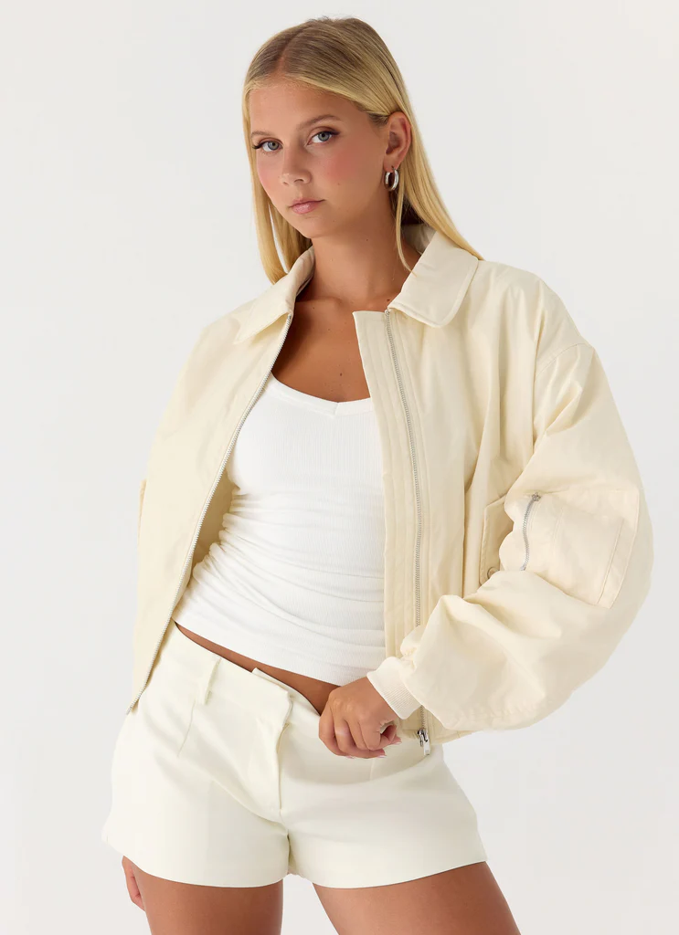Veste Bomber Jameson - Ivoire