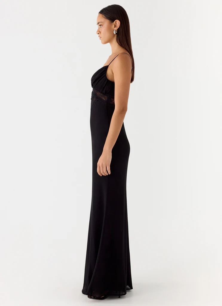 Robe Maxi Opulente - Noir