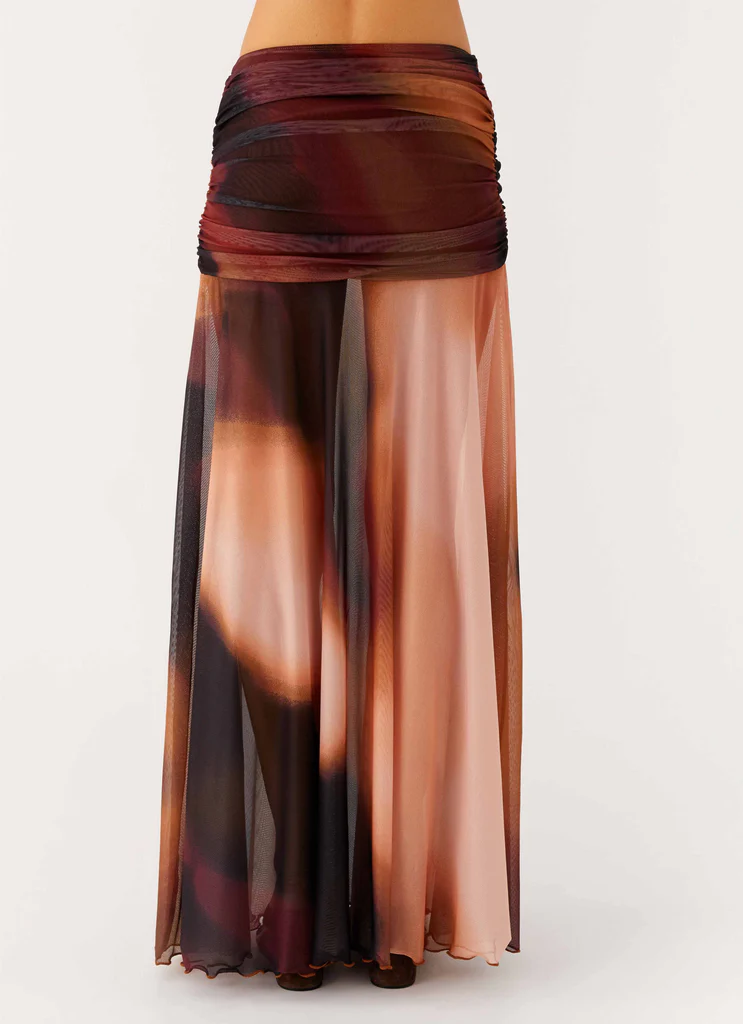 Jupe maxi en maille Stargazer - Dégradé noir