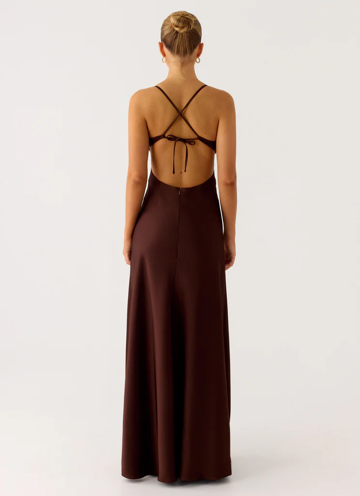 Robe Maxi Joanie - Chocolat