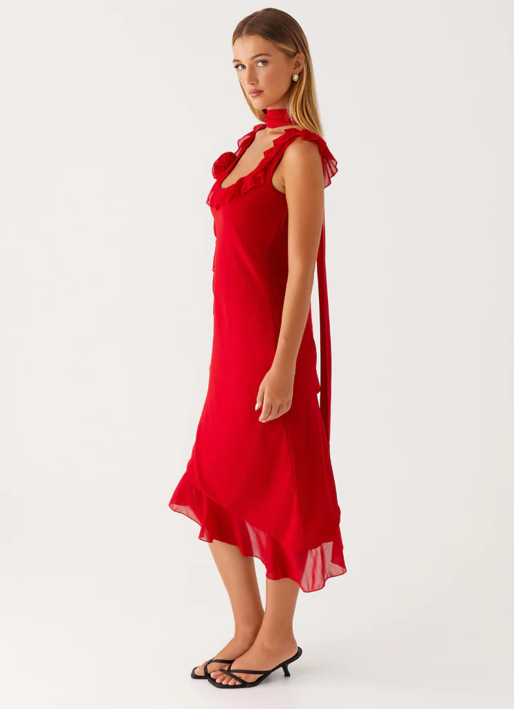 Robe Midi Fariday - Rouge