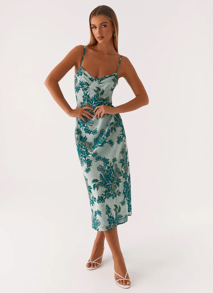 Robe Midi Love Song - Floral Cloud Nine