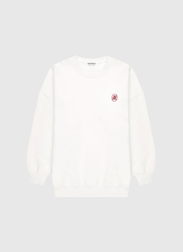 Sweatshirt Oversized Signature - Ivoire