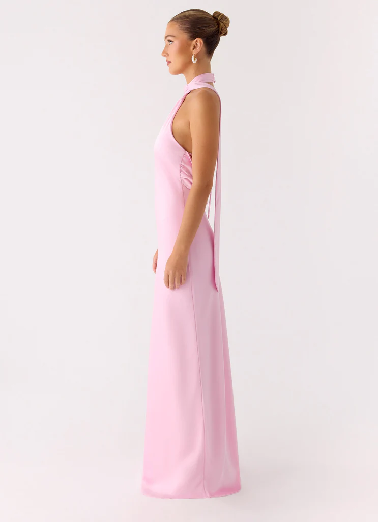 Robe Maxi Écharpe Keena - Rose