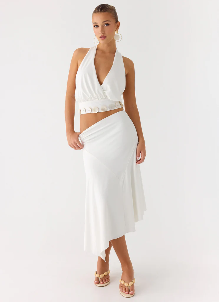 Jupe Midi Ignite It – Blanc Jupe Midi Ignite It - Blanc