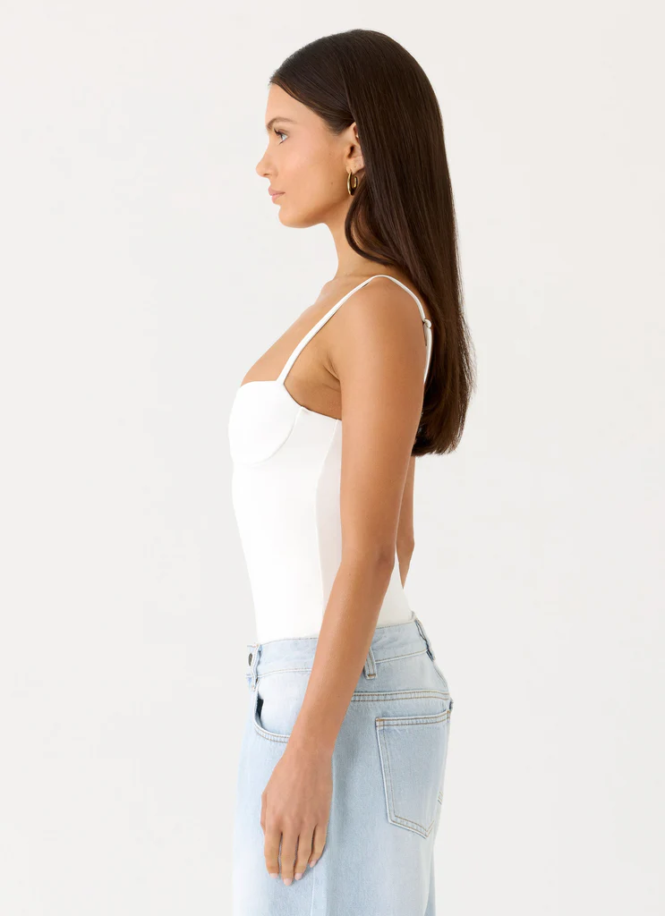 Body sans bretelles Ame - Blanc