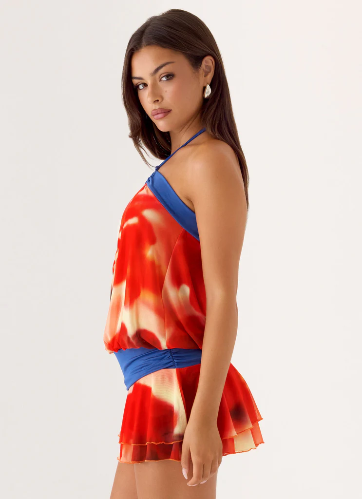 Robe Mini Telling You - Pétales Brûlés