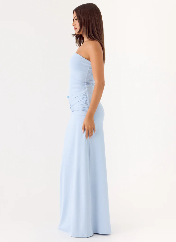 Robe maxi sans bretelles Dimmi – Bleu Robe maxi sans bretelles Dimmi - Bleu