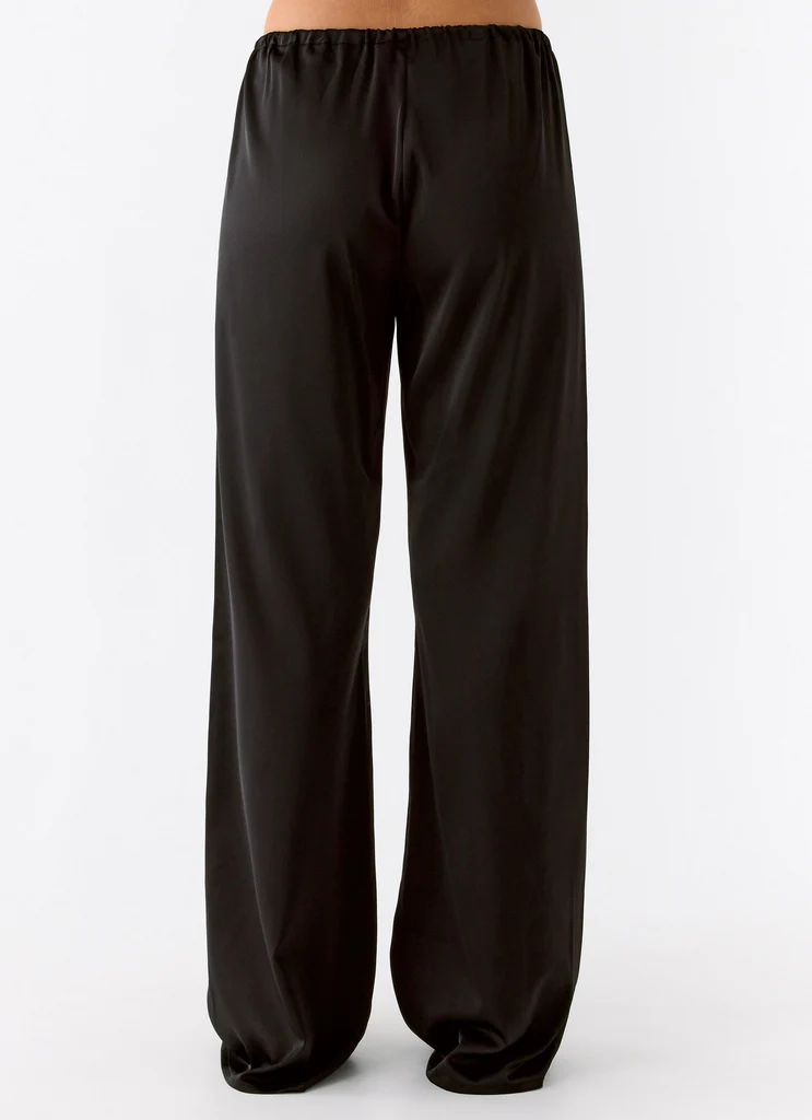 Pantalons Deacon à taille basse - Noir