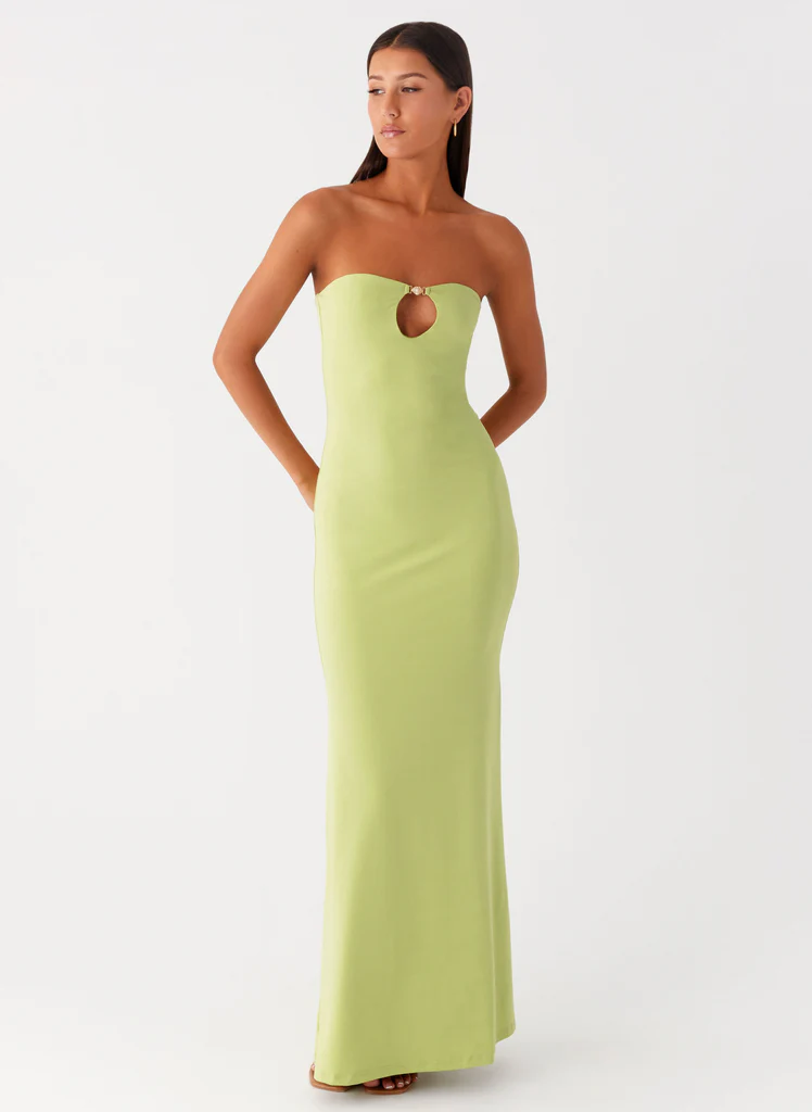 Robe maxi à découpes Moara – Vert lime Robe maxi à découpes Moara - Vert lime