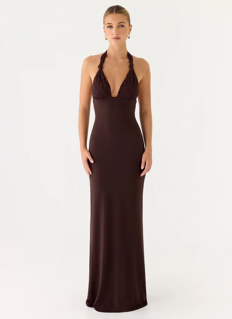 Robe Maxi All I Need - Chocolat