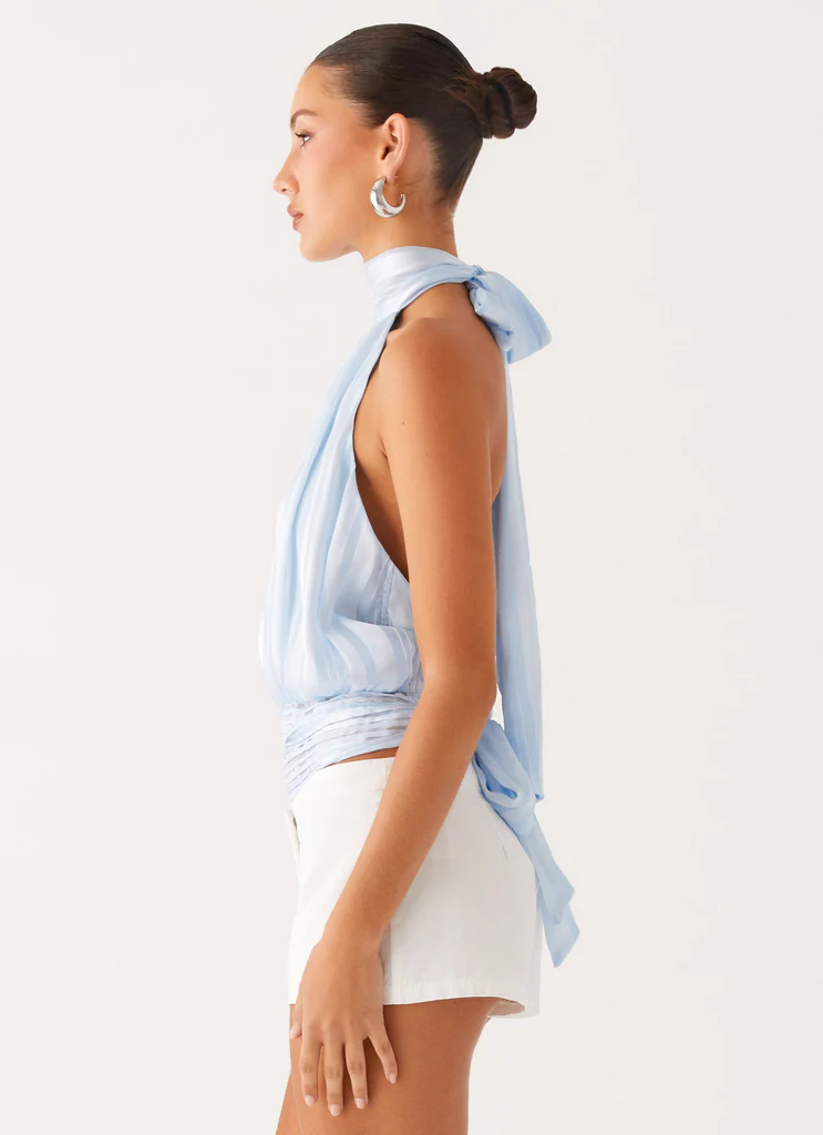 Top en Chiffon Willow - Bleu