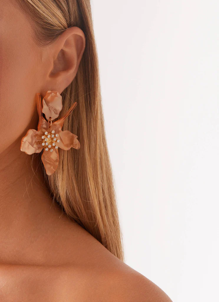 Boucles d'oreilles Siesta Flower - Orange