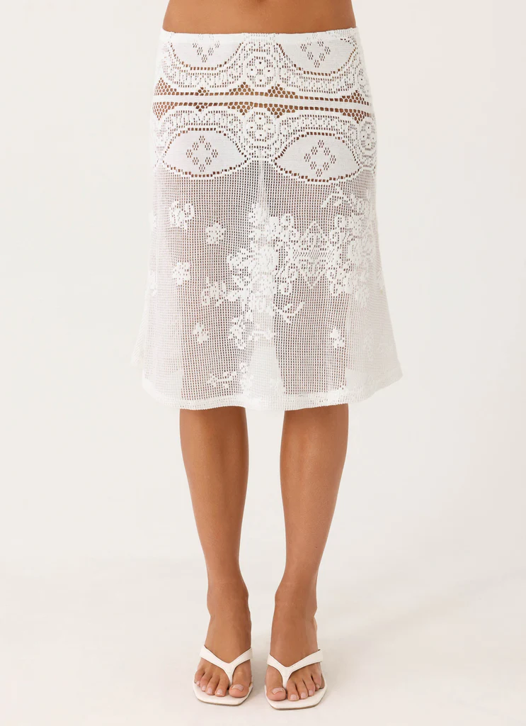 Jupe Midi Yanna - Blanc