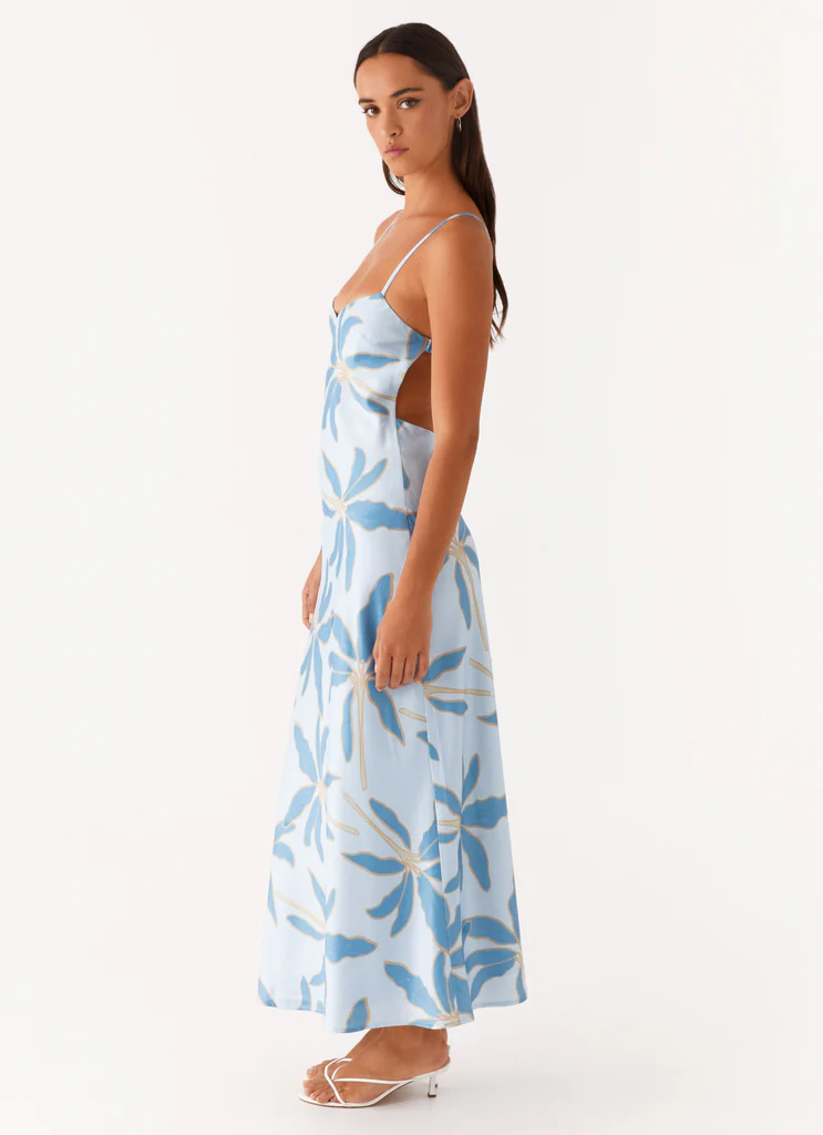 Robe Midi Alisha - Bleu Opulent