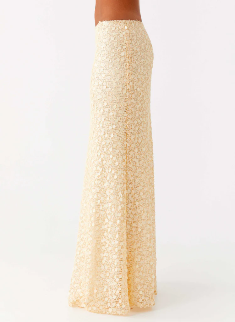Minijupe Maxi Strass Honest - Jaune