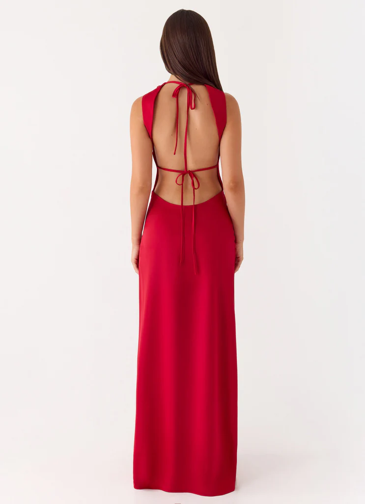 Robe Maxi Kaiden – Rouge Robe Maxi Kaiden - Rouge