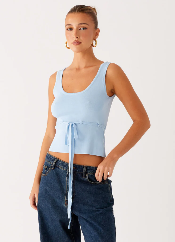 Tank en maille Macall – Bleu Tank en maille Macall - Bleu