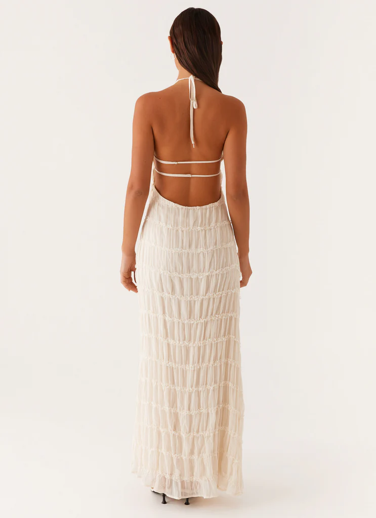 Robe maxi Aullie - Ivoire