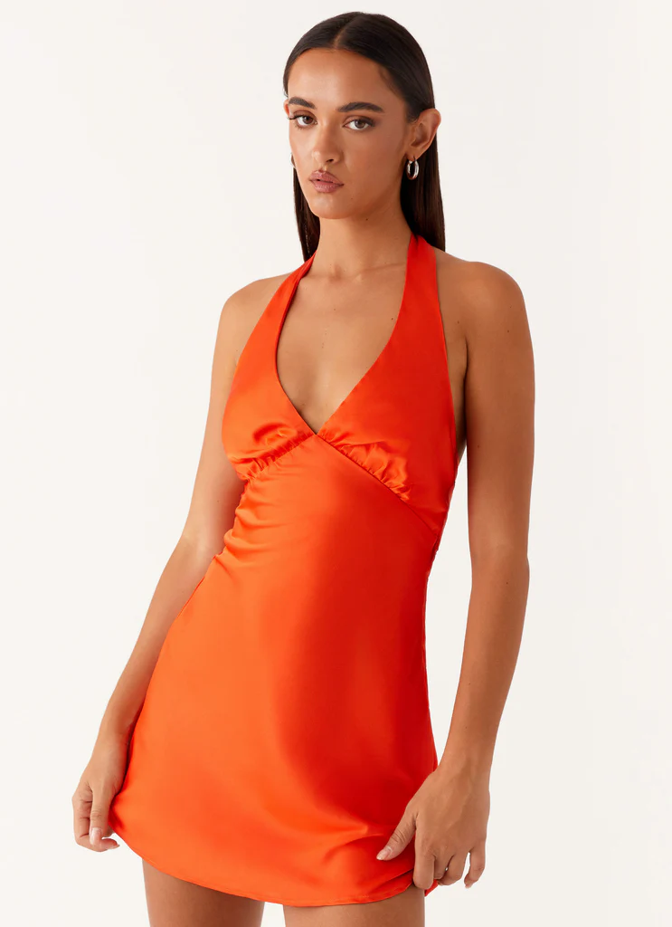 Robe Mini Triste de Cœur - Orange