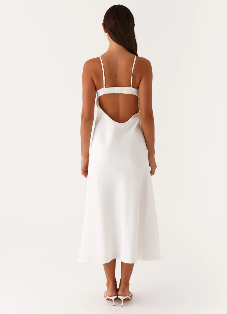 Robe Midi Take Note – Blanc Robe Midi Take Note - Blanc