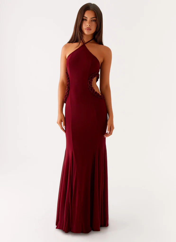 Robe Maxi Jemima - Vin Framboise