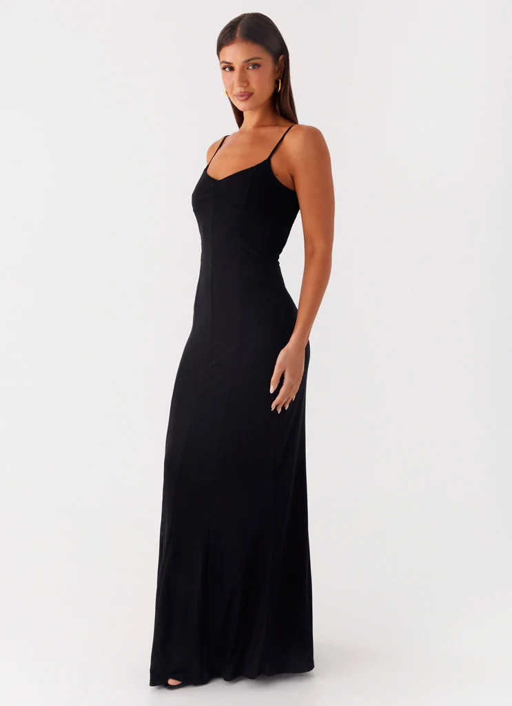 Robe maxi Serene Escape - Noir