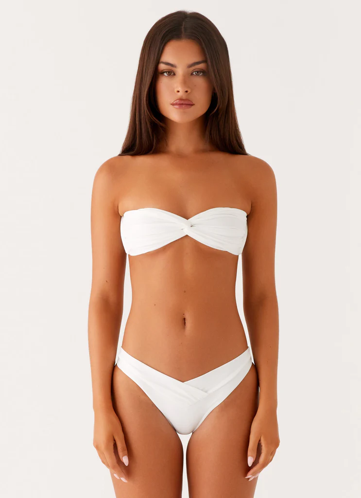 Maillot de bain bandeau Delta - Blanc
