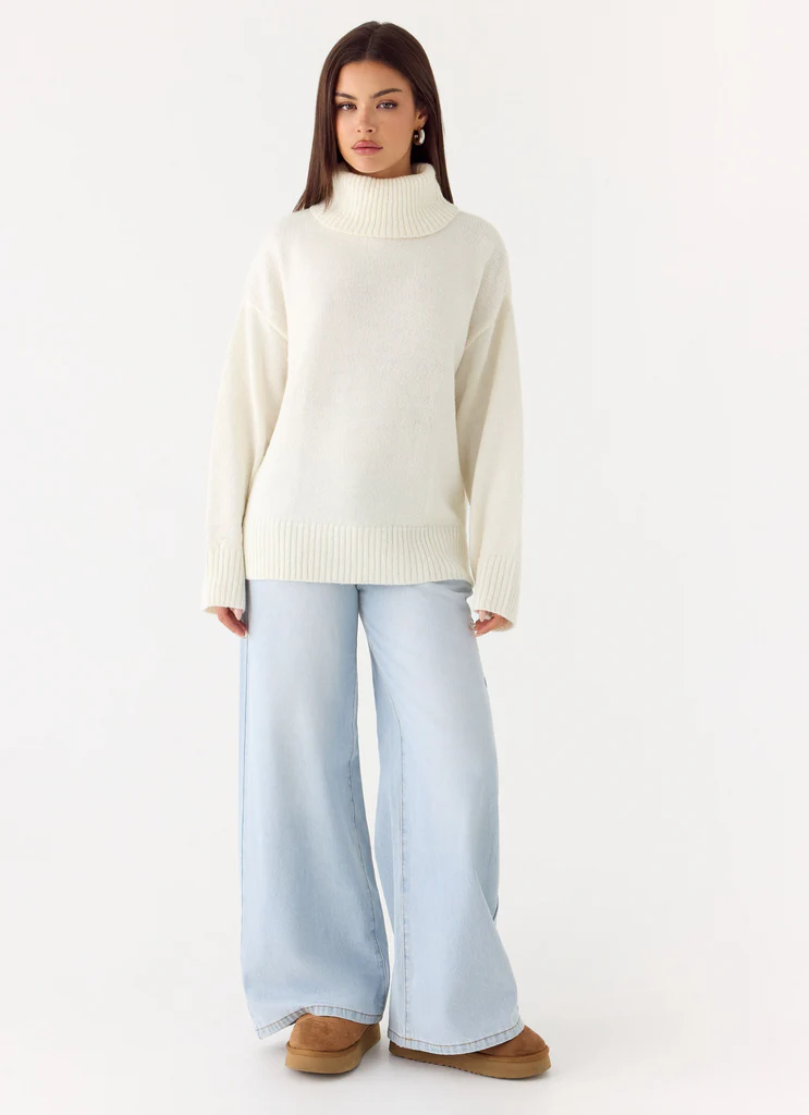 Pull Jacquard Gabrielle - Crème Ivoire
