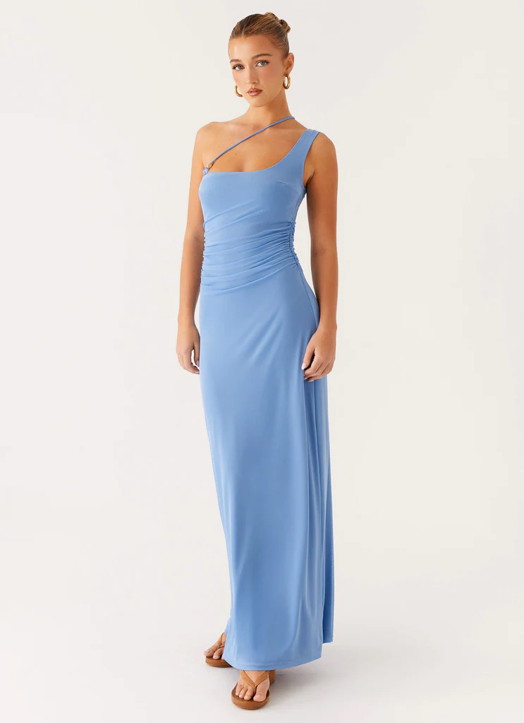 Robe maxi Larisa - Bleu cornflower