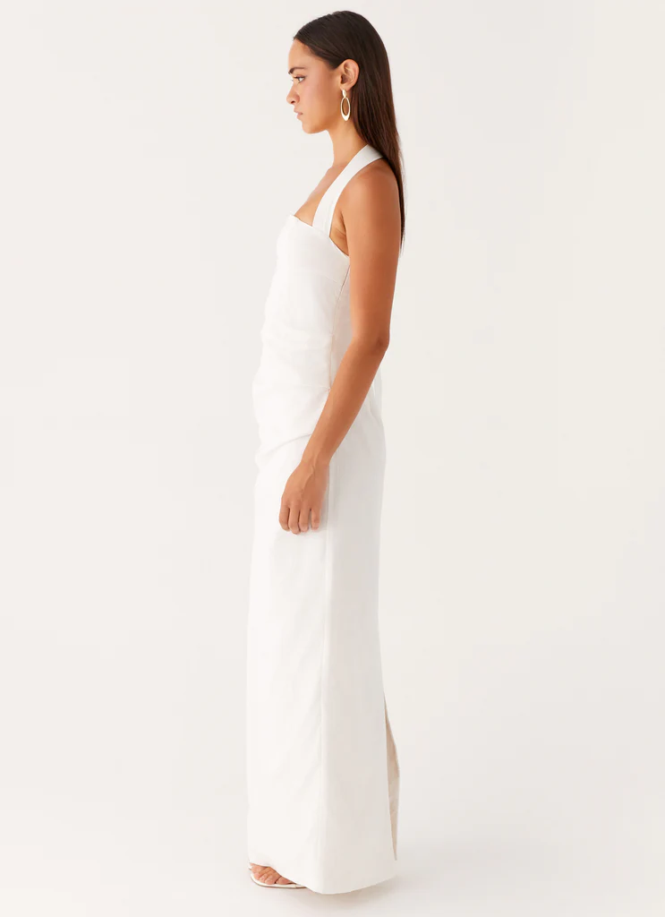 Robe maxi Rumour Has it - Blanc