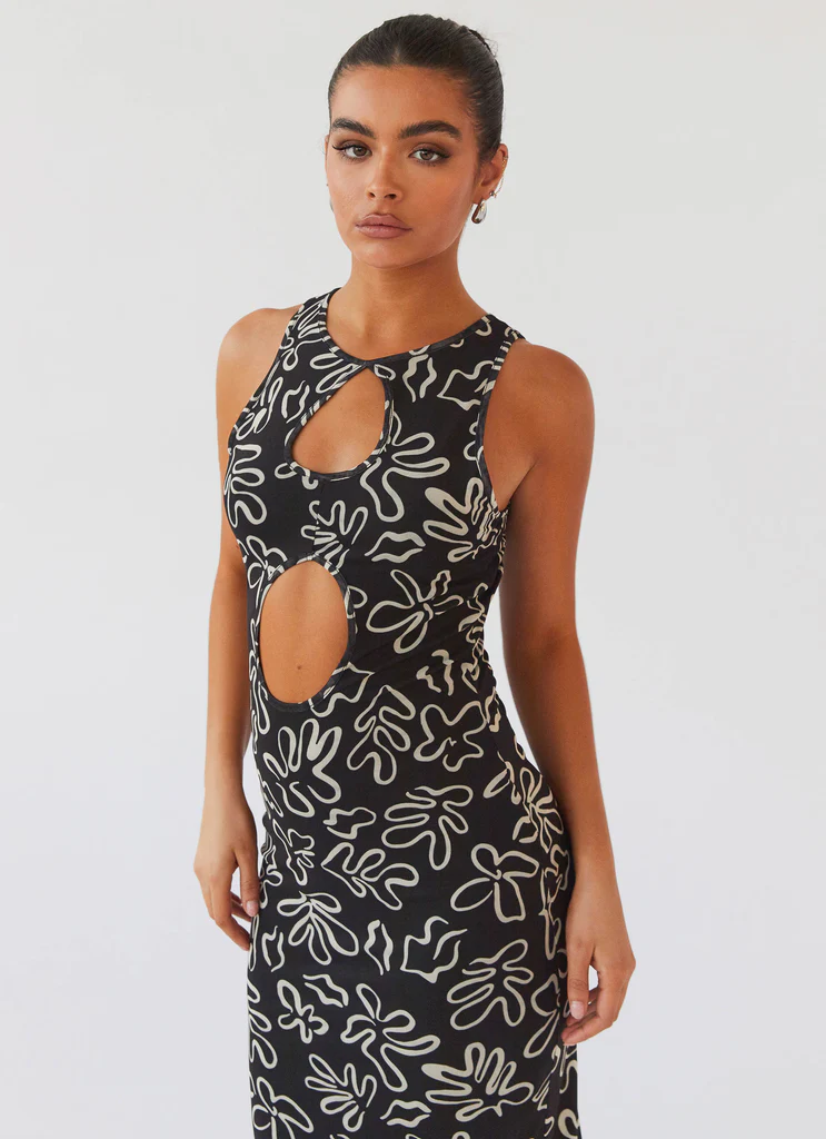 Robe maxi All Eyes On Me - Petal Gloom