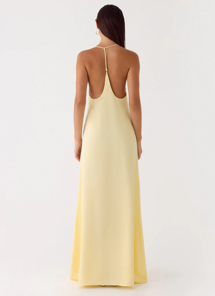 Robe Maxi Fine Line - Jaune