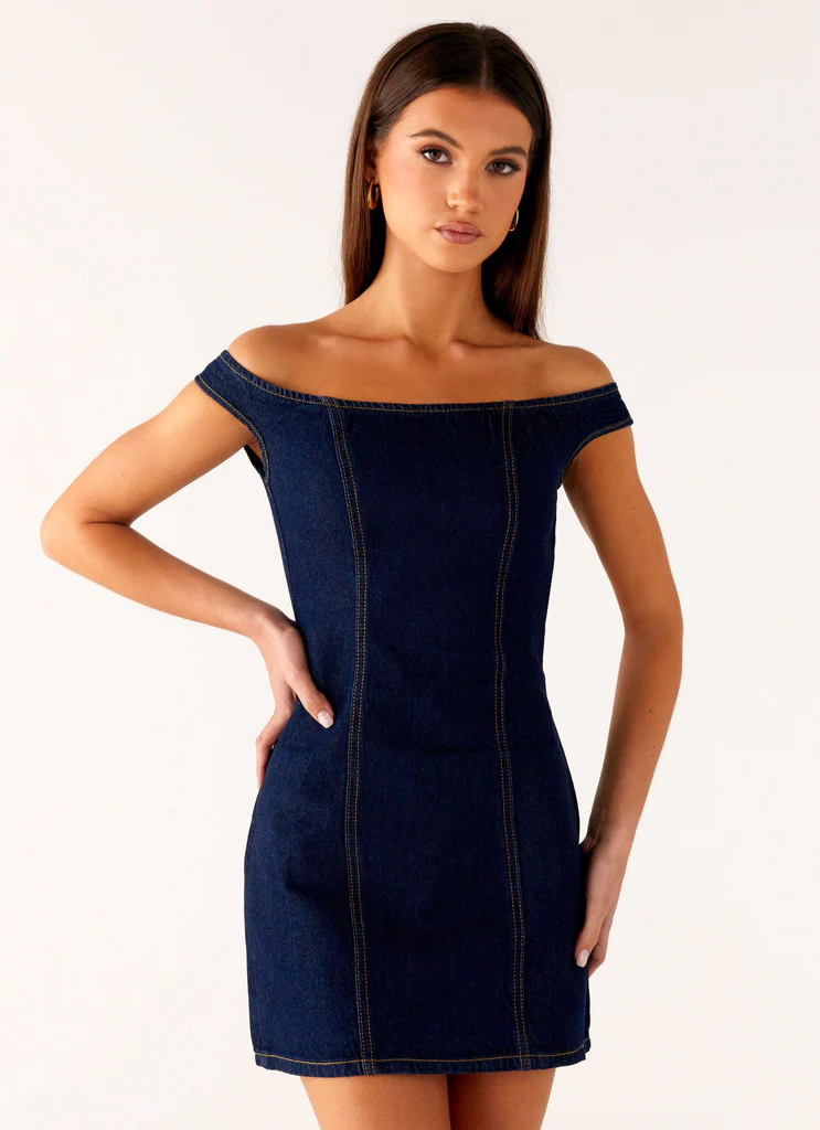Robe Mini Bonnie Denim – Indigo Robe Mini Bonnie Denim - Indigo