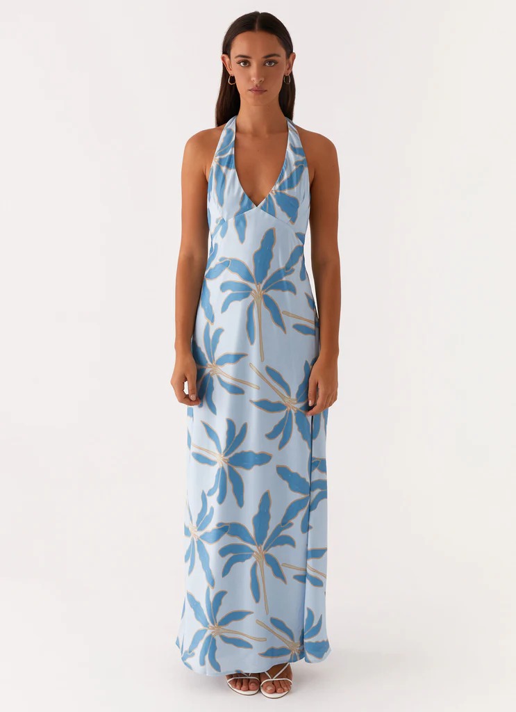 Robe Maxi Angie - Bleu Opulent