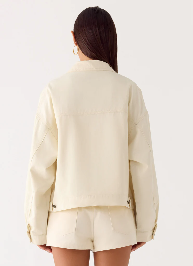 Veste Lewis Drill - Ivoire